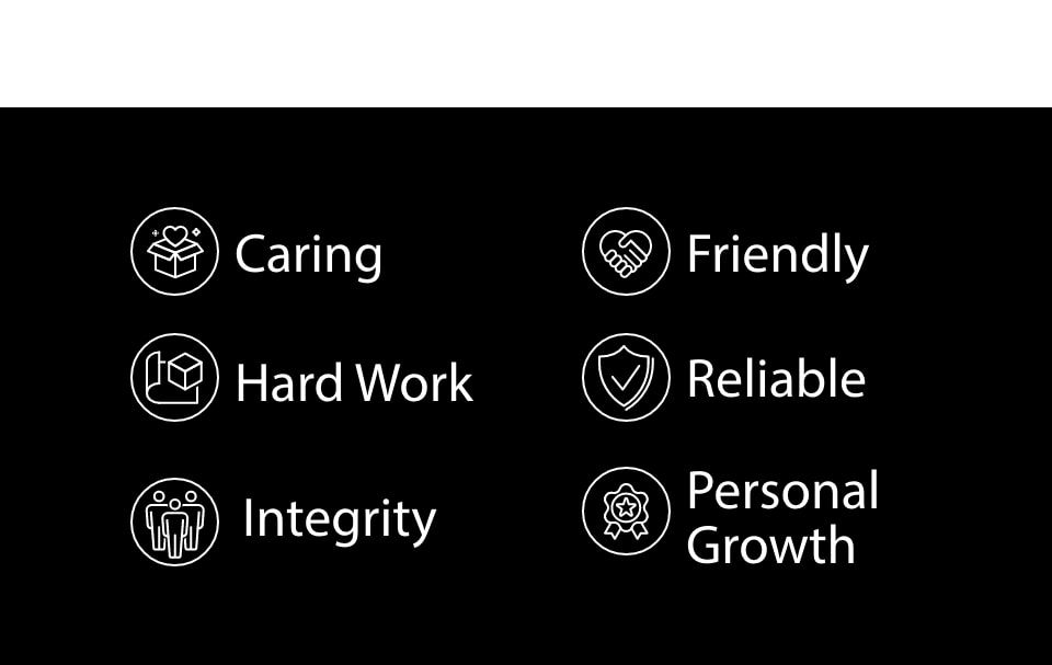 caring hard work integrity friendly reliable personal growth
